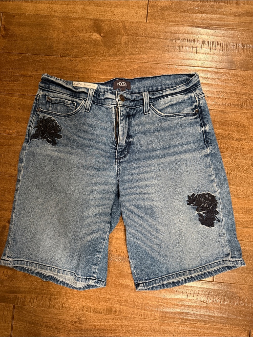 NYDJ Jessica Boyfriend Denim Shorts
